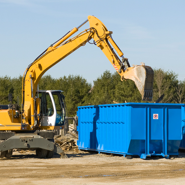 how many times can i have a residential dumpster rental emptied in Irvona